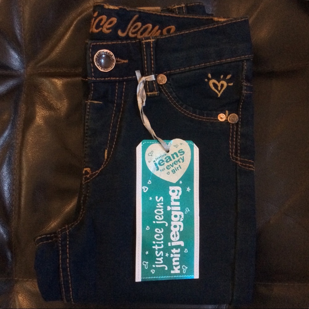 NWT Justice Jeans Simply Low Knit Jegging size 8S